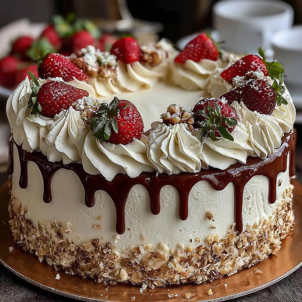 Fresh Strawberry Chantilly Cake